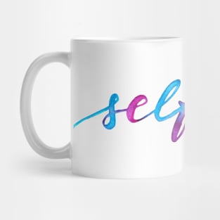 Self care - purple and blue Mug